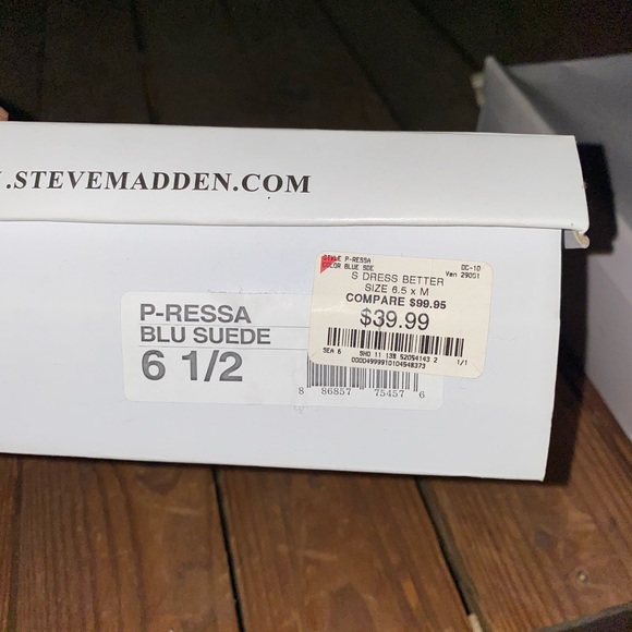 Electric Blue Suede Pumps - Picture 3 of 3